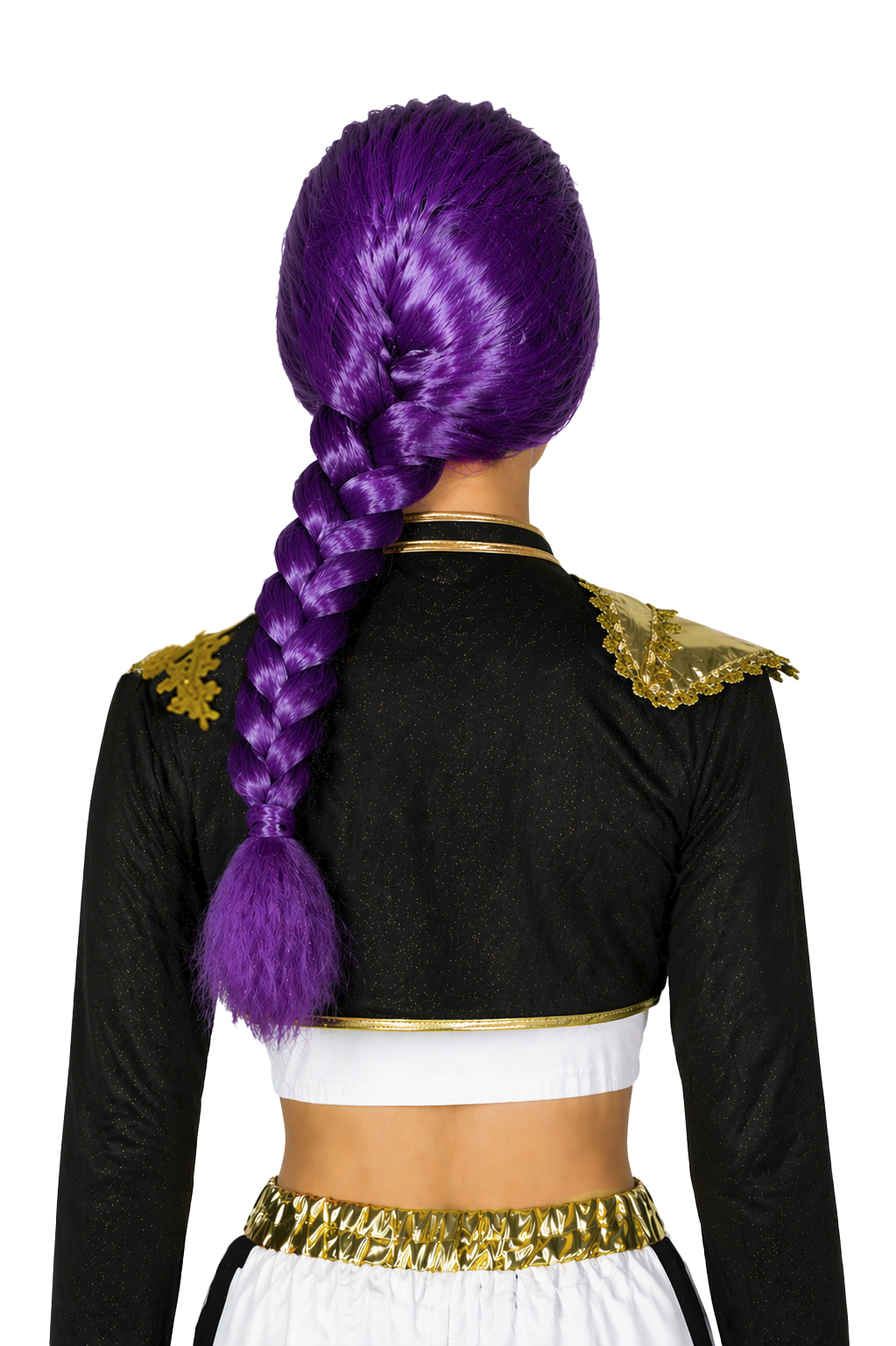 PARRUCCA TRECCIA VIOLA POP STAR LUSSO